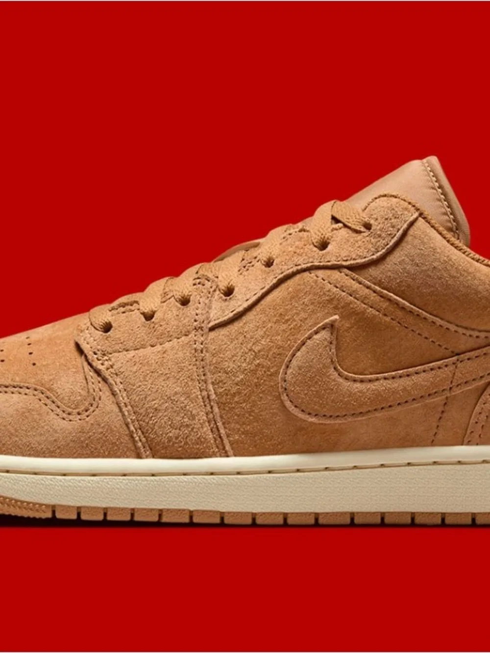 Air Jordan 1 Low SE - Flax Varsity- Red/Muslin